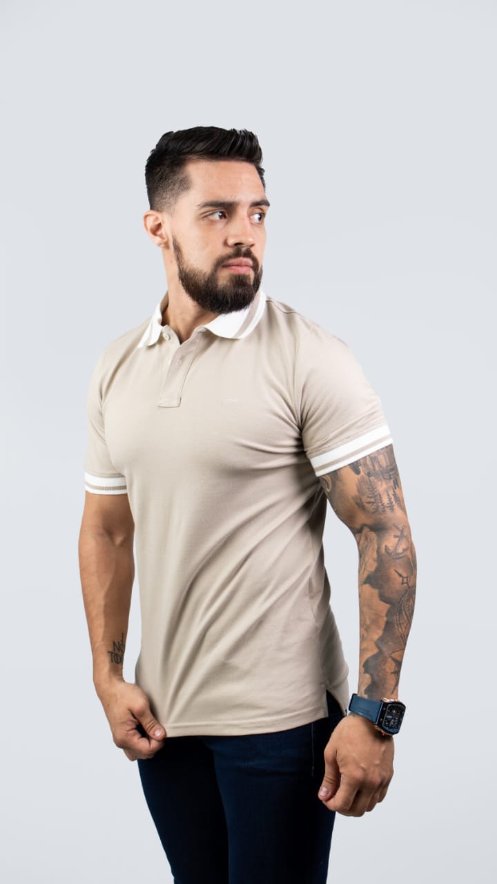 CAMISA TIPO POLO DE HOMBRE CAÑAMO.