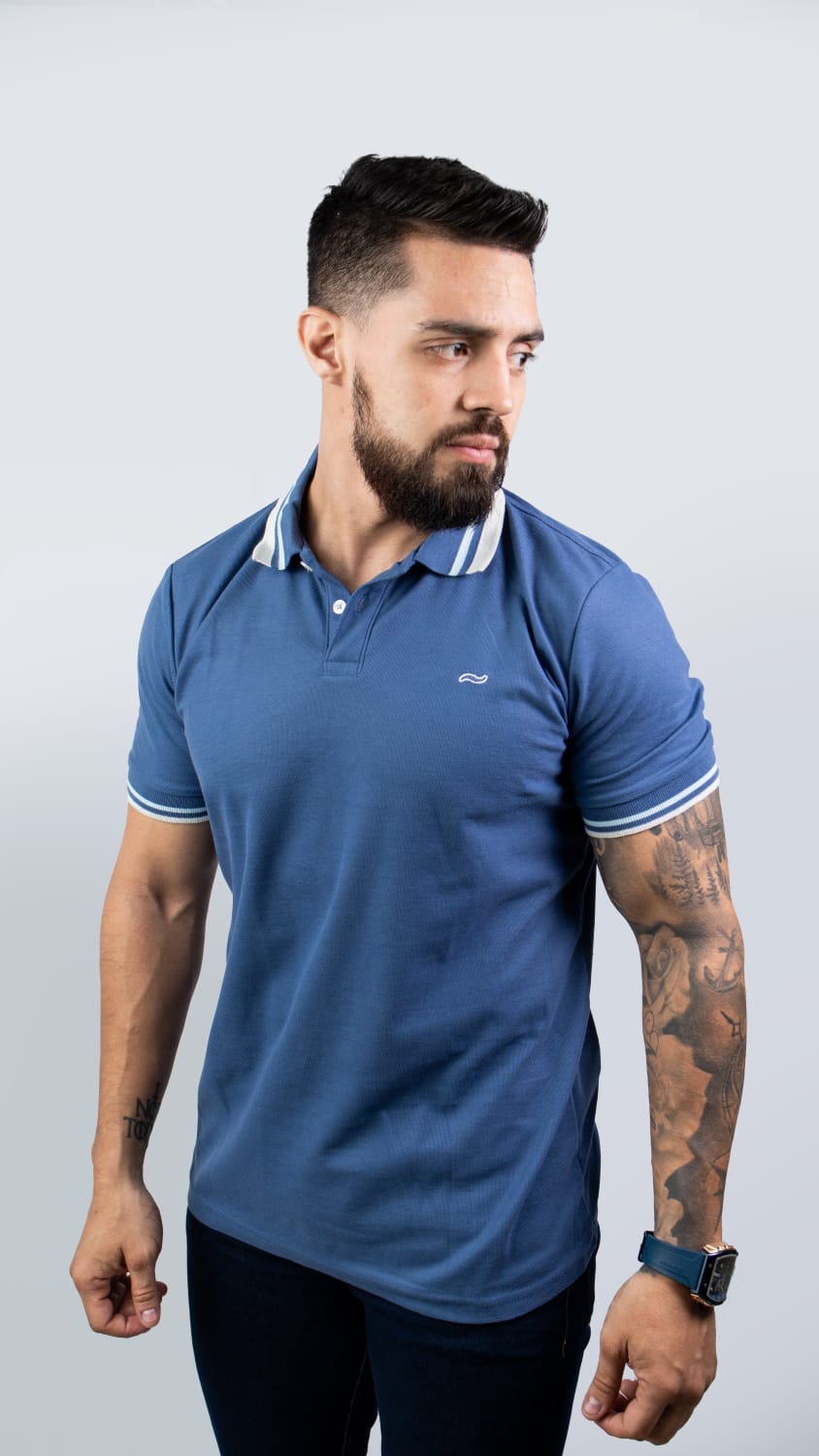 CAMISA TIPO POLO DE HOMBRE CAÑAMO.