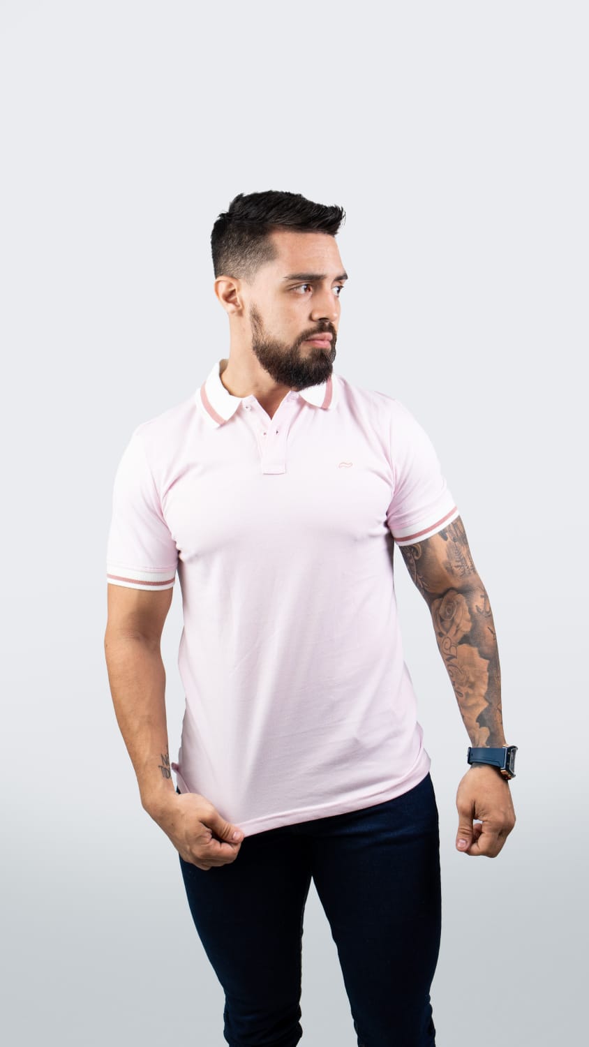 CAMISETA TIPO POLO DE HOMBRE CAÑAMO.