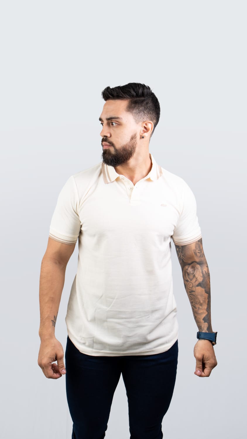 CAMISETA TIPO POLO DE HOMBRE CAÑAMO.