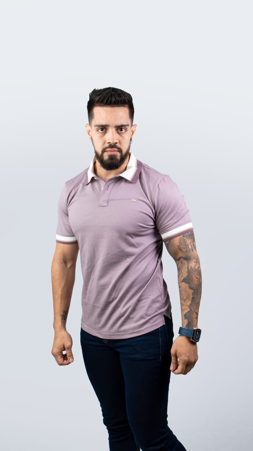 CAMISETA TIPO POLO DE HOMBRE CAÑAMO.