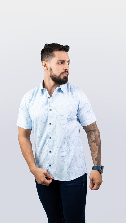 CAMISA MANGA CORTA DE HOMBRE CAÑAMO.